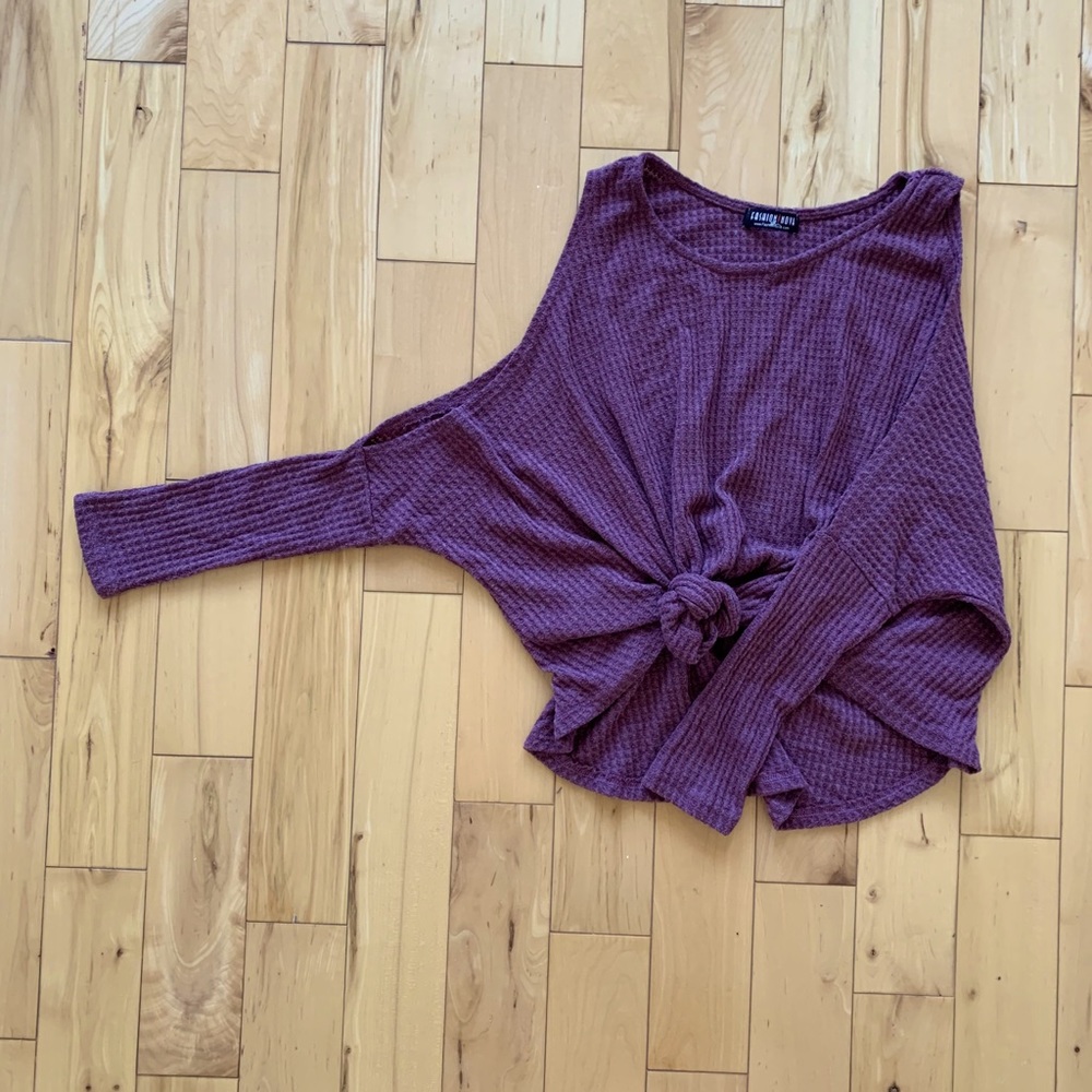 Fashion Nova Waffle-Knit Top